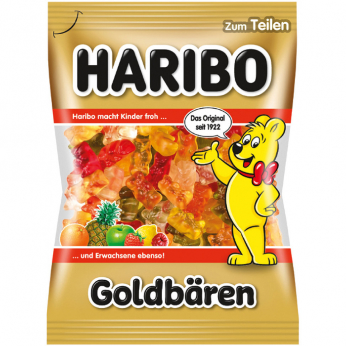 Jeleuri cu aroma de fructe Haribo Goldbaren, 175 g [1]