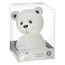 Lumina de veghe,baterii, Set 3 Teddy Bear, Roz,alb,albastru, Atmosphera [3]