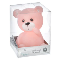Lumina de veghe,baterii, Set 3 Teddy Bear, Roz,alb,albastru, Atmosphera [2]