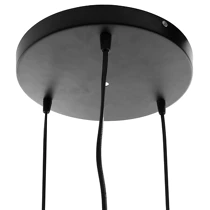 Lustra din fir metalic, Negru, cu 3 becuri, Atmosphera Createur d'interieur [4]