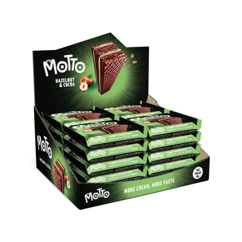Napolitane cu Alune si Cacao, MY MOTTO, 20 x 30 g-Vivomarket.ro [2]