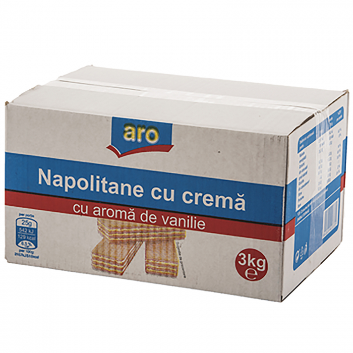 Napolitane cu Crema de Vanilie 3 Kg, Aro [1]