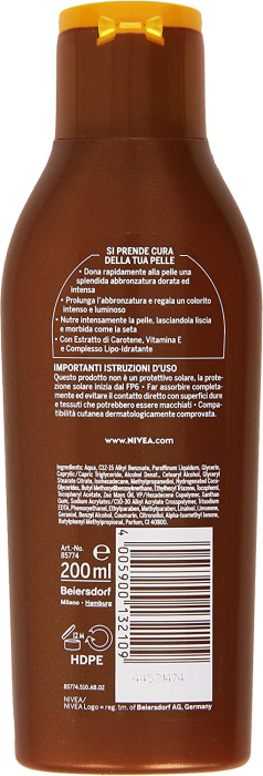 Nivea Sun Carotene Lotiune de plaja pentru bronzare, 200 ml [2]