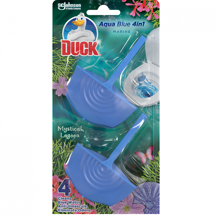 Odorizant toaleta 4in1 Duck Mystical Lagoon, 2x40g [1]