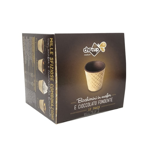 Pahare comestibile Chocup medii, Napolitana si Ciocolata, 12 Buc - Capsuleria [2]