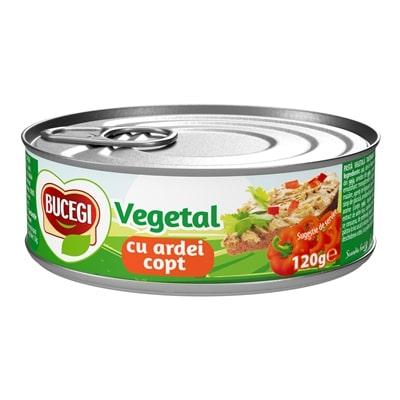 Pasta Vegetala cu Ardei Copt, Bucegi, 6 x 120 g-VivoMarket.ro [1]