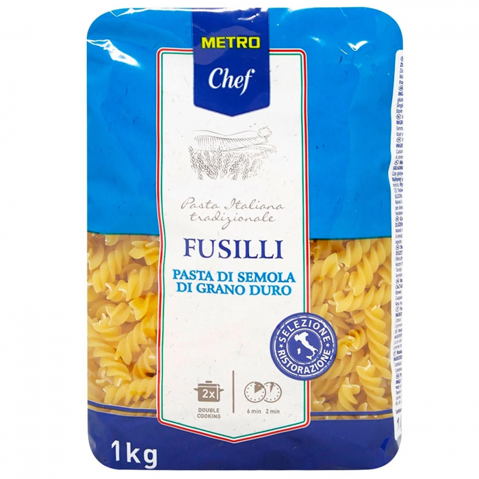 Paste Fusilli, Metro Chef, 1 Kg [1]