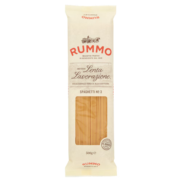 Paste Rummo Spaghetti Nr. 3, din grau dur, pentru retete italiene, 500 g [2]