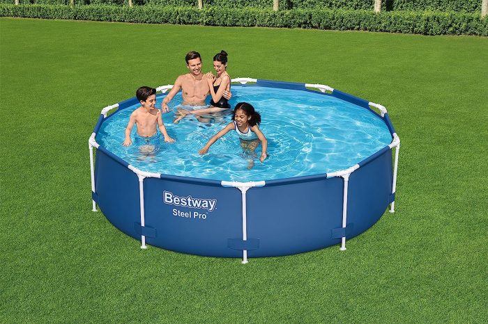 Piscina cu cadru metalic Rotunda Bestway Steel Pro, pompa filtrare, 305X76 Cm, 4678 litri [2]