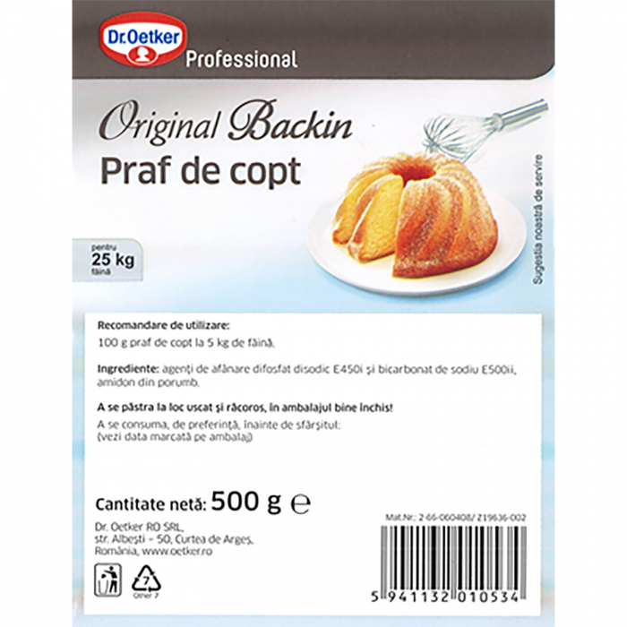 Praf de copt, Dr Oetker Professional, 500 g [2]