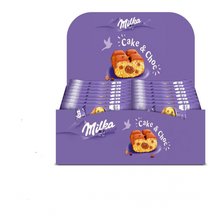 Prajitura cu crema de ciocolata Milka Cake&Choc 24 buc x 35g-Vivomarket.ro [1]