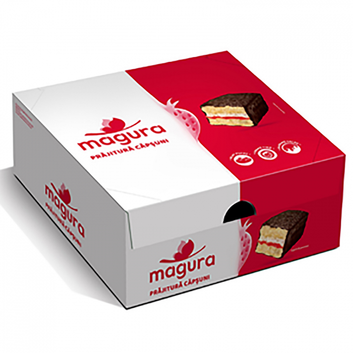 Prajitura cu Crema de Capsuni 24 x 35 g, Magura [2]