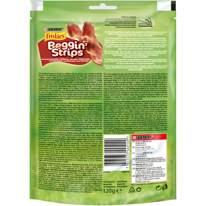 Recompense pentru caini Fiskies Beggin' Strips, 120g [2]