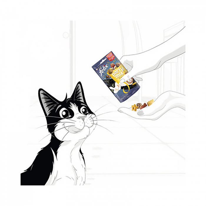 Recompense pentru pisici, Felix Party Mix, Grill, 60g [3]