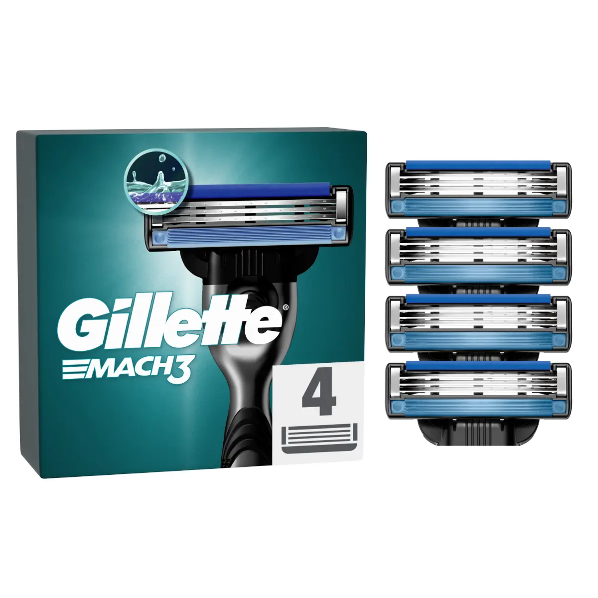 Rezerve Aparat de Ras, Gillette Mach3, 4 bucati [1]