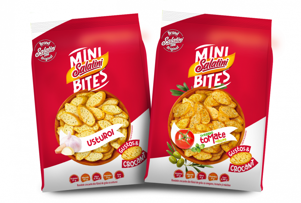 Salatini Mini Bites cu Usturoi 14 x 80 g [2]