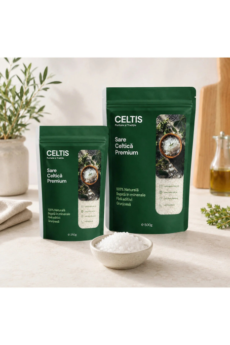 Sare Celtica Premium Grunjoasa Celtis, 100% Naturala, Fara Aditivi, 250 g [2]