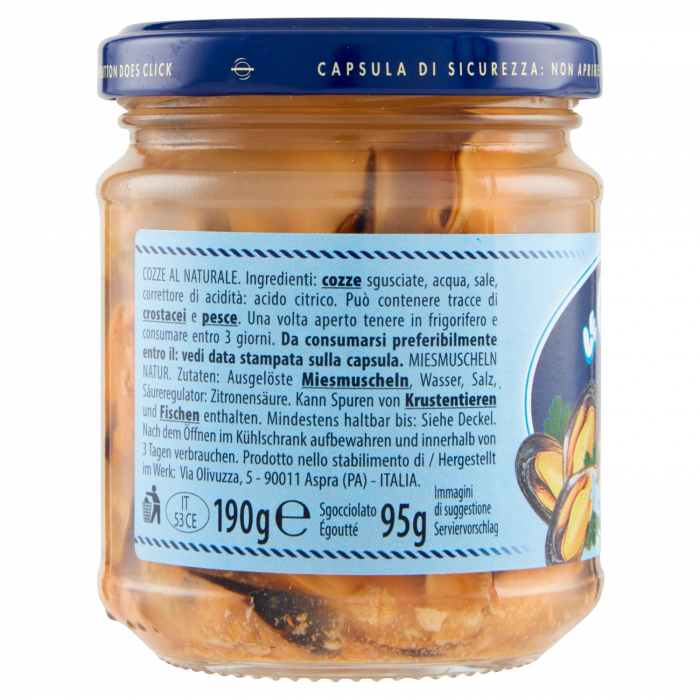 Scoici Midii in suc propriu, L'isola D'oro, 190 g [2]