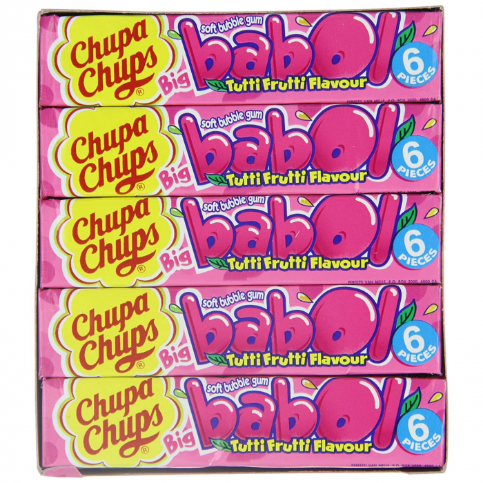 Set 20 Pachete Guma de mestecat Chupa Chups, Big Babol Tutti Frutti, 20 x 27 g [2]