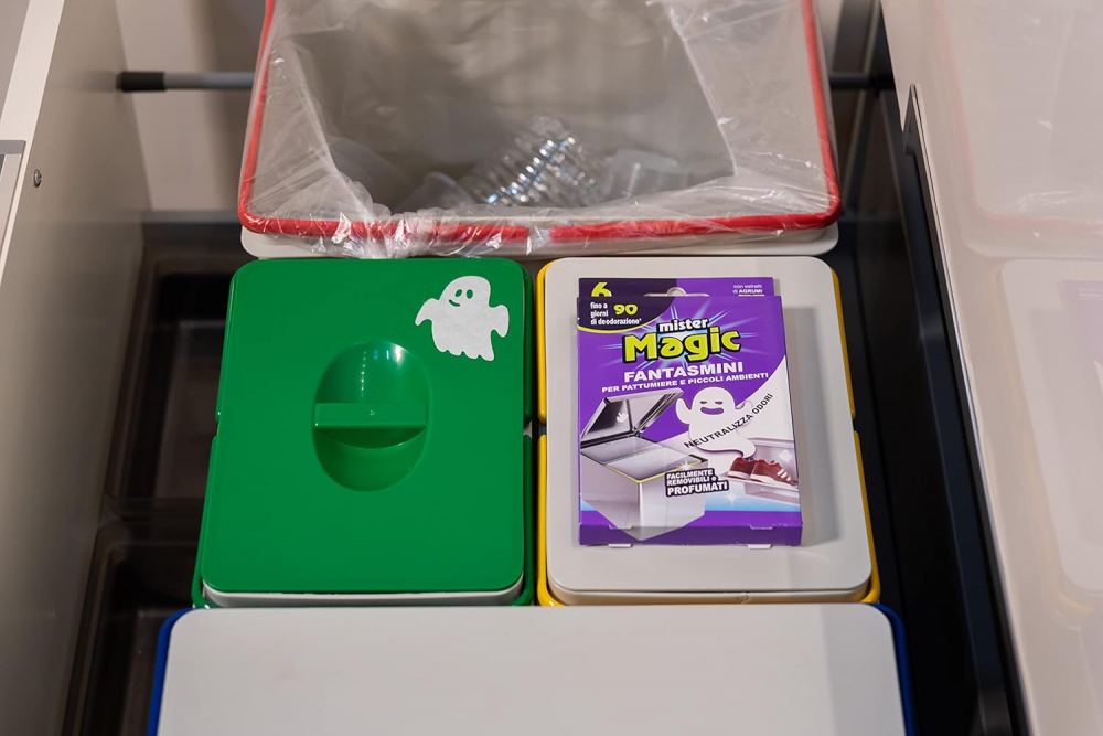 Set Odorizant Adeziv Pentru Cosul de Gunoi si Medii Mici Mister Magic, 6 Autocolante, 90 zile [2]
