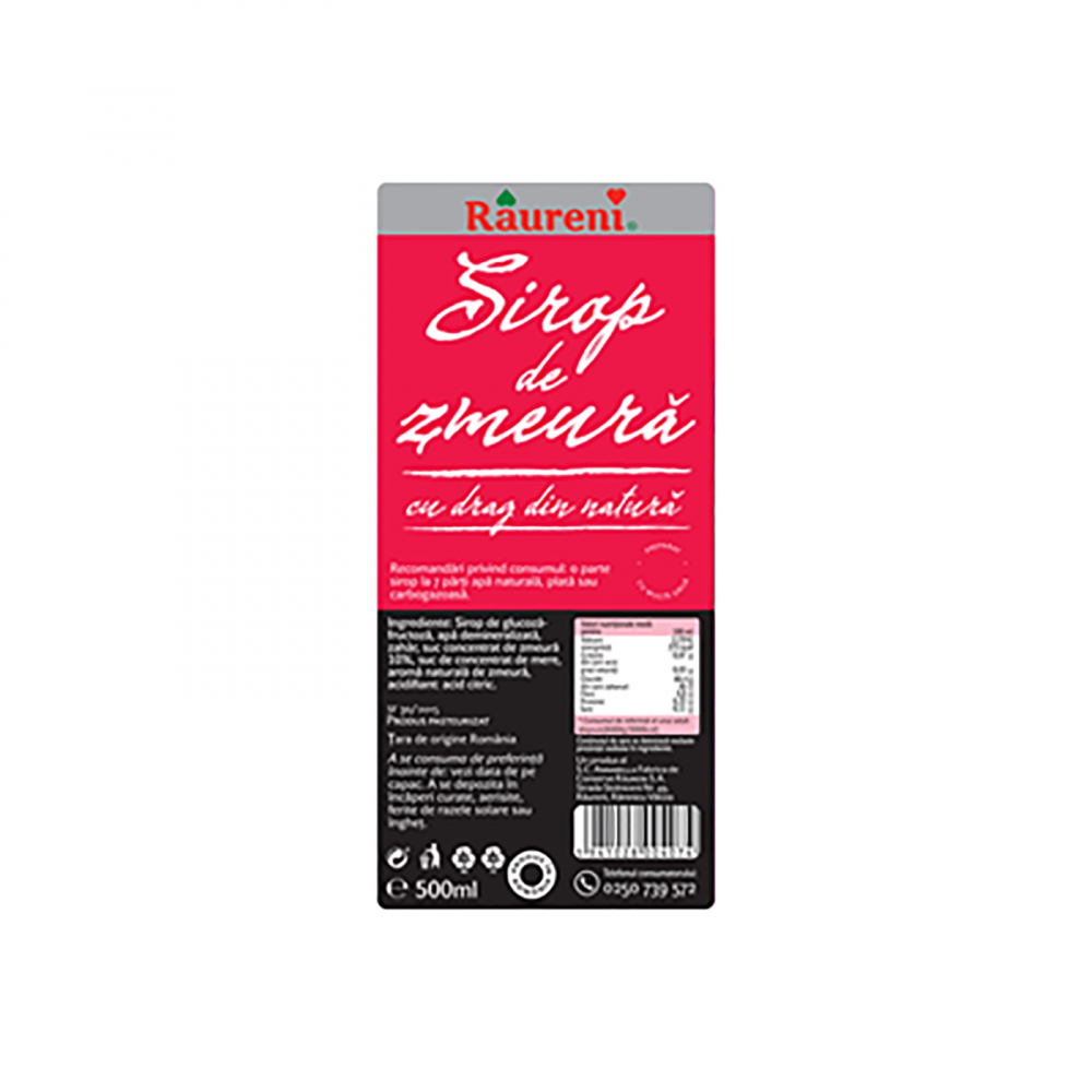Sirop Zmeura 0.5 L, Raureni [2]