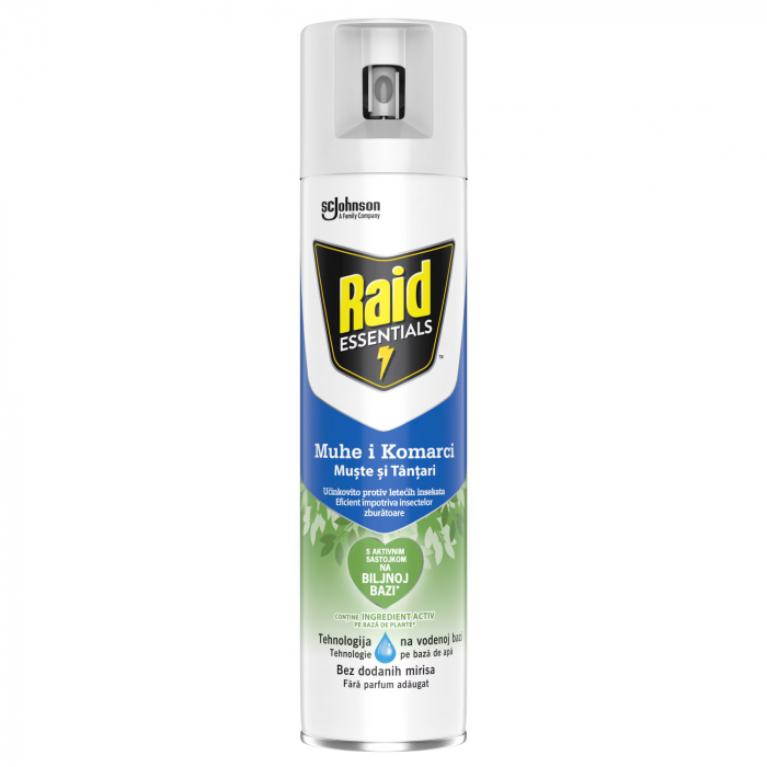 Spray impotriva mustelor si tantarilor Raid Essentials, 400 ml [1]