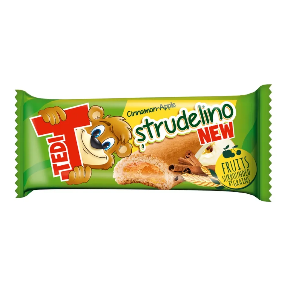 Strudelino cu Scortisoara si mere, 21g x 36 buc, Tedi [1]