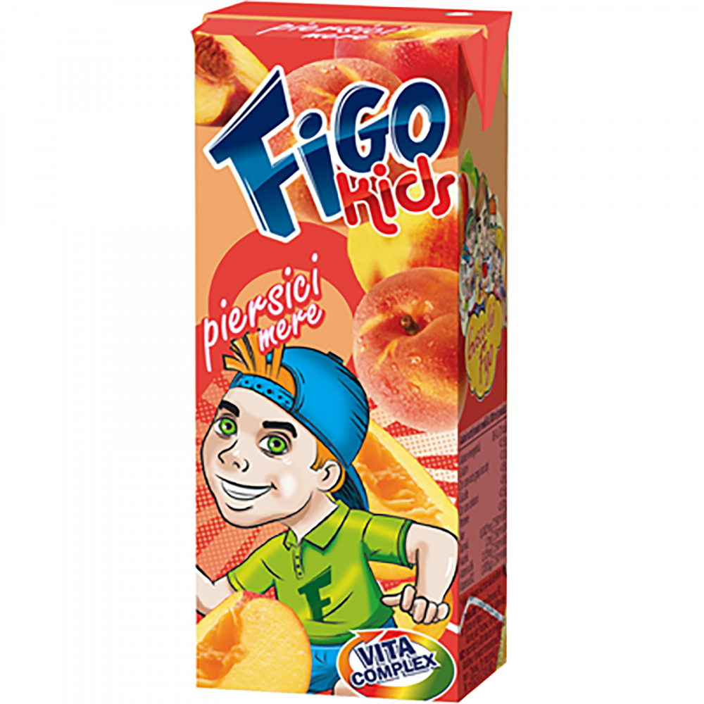 Suc de Piersici si mere 12 X 0.2 L, Figo Kids [1]