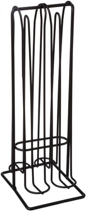 Suport pentru capsule Nespresso, 32 de capsule, Inox, Negru [3]