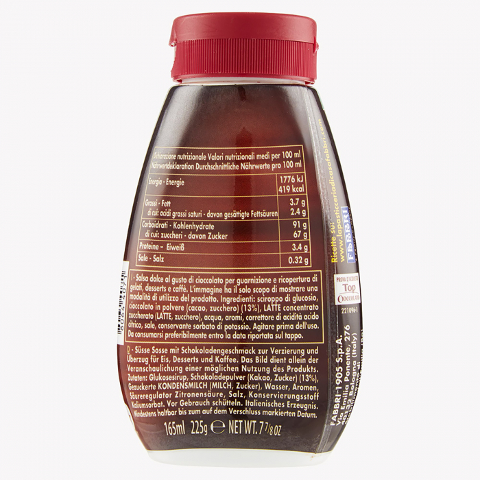 Topping de ciocolata, Fabbri, Fara gluten, 225 g [3]