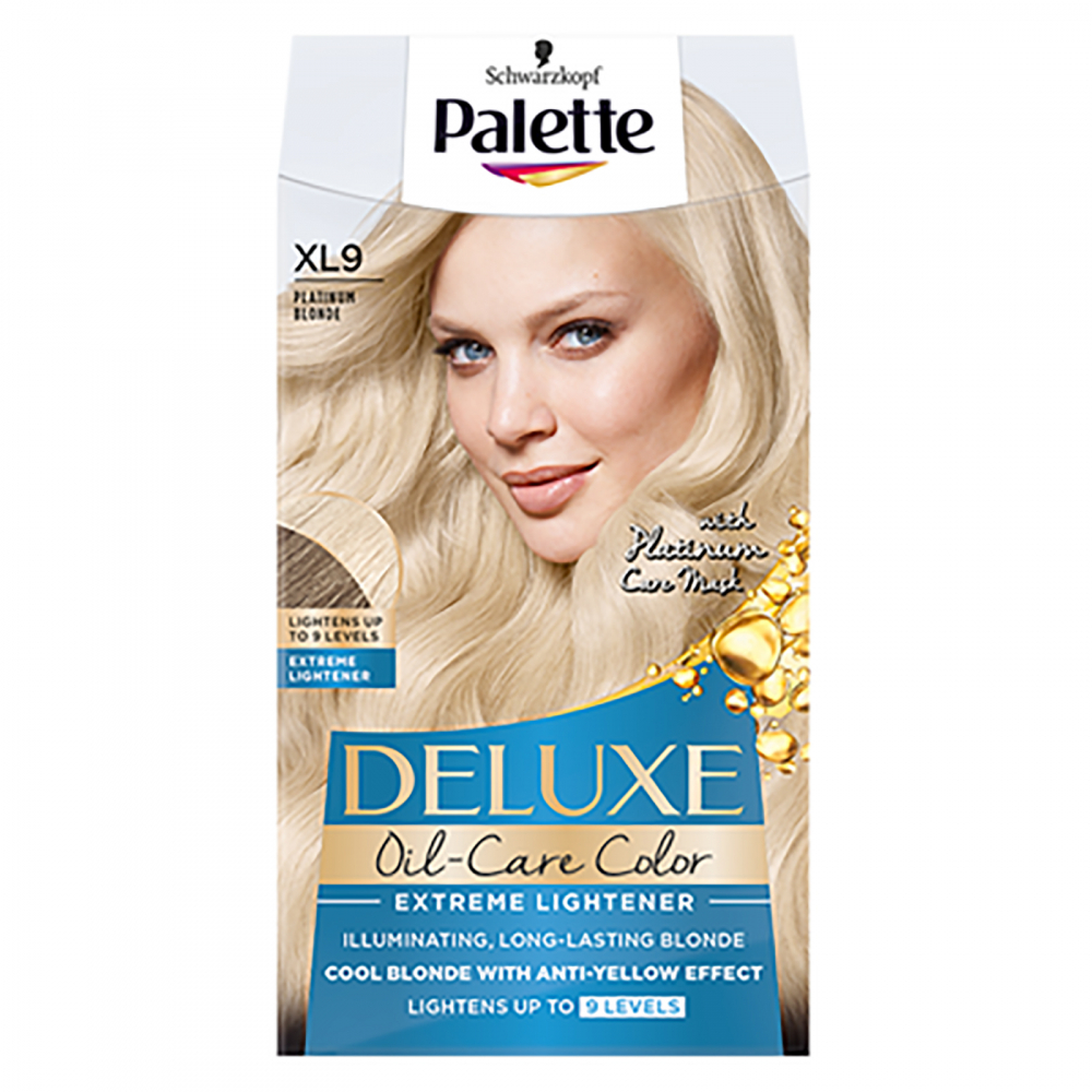Vopsea de par permanenta Palette Deluxe Extreme Lightener XL9 Blond Platinat, 135 ml [1]