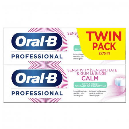 2 x Pasta de dinti Oral-B Sensitivity & Gum Calm Extra Fresh, 75 ml [0]
