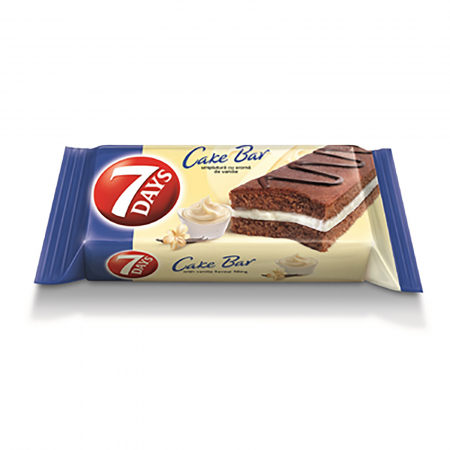 Produse Horeca - 7 DAYS Cake Bar Vanilie, bax 16 buc x 32 g