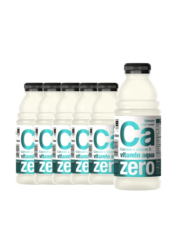 Bauturi - Apa cu Vitamine si Calciu, suc de cocos si ananas, 6 x 0.6 L, Vitamin Zero zahar