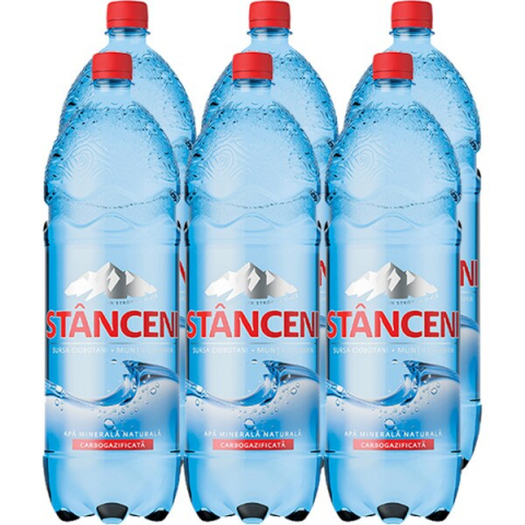 Apa - Apa Minerala Naturala Carbogazoasa, 6 x 2 L, Stanceni