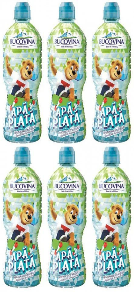 Bauturi - Apa Minerala plata pentru  copii, 6 x 0.33 L, Bucovina Kids