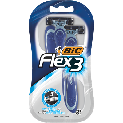 Aparate de ras clasice - Set Aparate de ras, BIC Flex3, 3 bucati