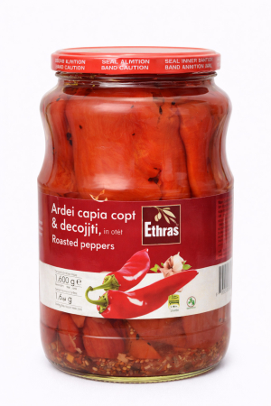 Conserve - Ardei Capia Decojiti, Ethras, 1.6 Kg