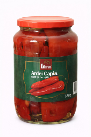 Bacanie - Ardei Capia Copti, Ethras, 680 g