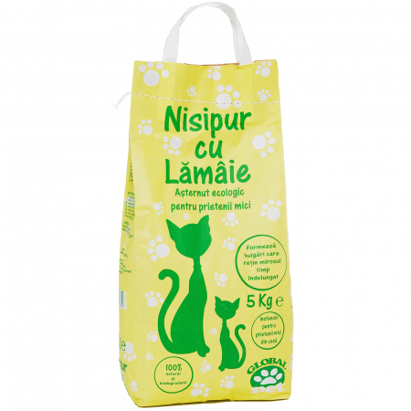Petshop - Asternut igienic, Nisip pentru pisici, Nisipur, Lamaie, 5 kg