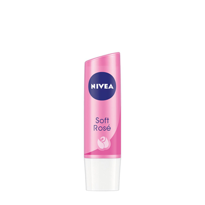 Luciu si balsam de buze - Balsam de buze Nivea Lip Care Soft Rose, 4.8 g