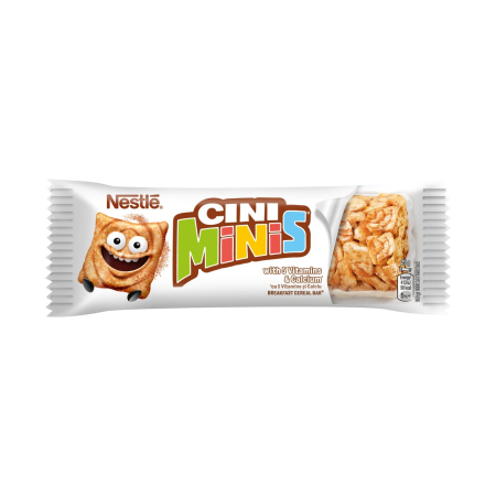 Bacanie - Baton de Cereale cu scortisoara, 16 x 25 g, Cini Minis