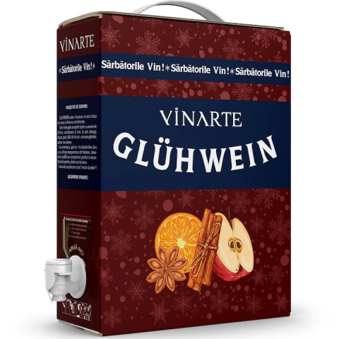 Bauturi - Bautura Aromatizata Pe Baza De Vin Rosu Vinarte,Gluhwein, Dulce, 3 l-Vivomarket.ro