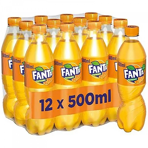 Bauturi carbogazoase - Bautura Carbogazoasa Fanta, Portocale, Pet, 12 x 0. 5 L