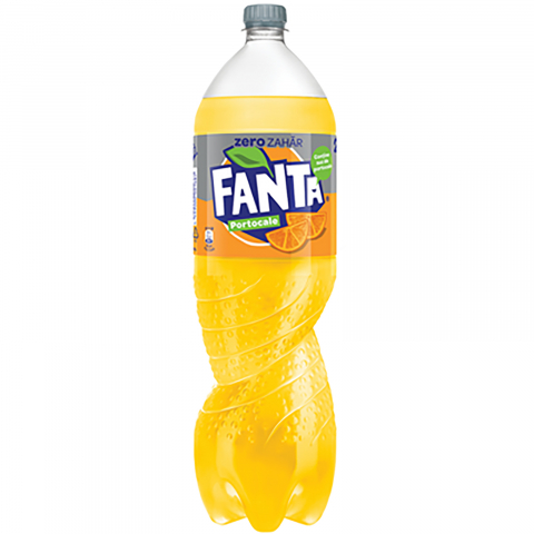 Bauturi carbogazoase - Bautura Carbogazoasa Fanta Zero, Portocale, Pet, 6 x 2l