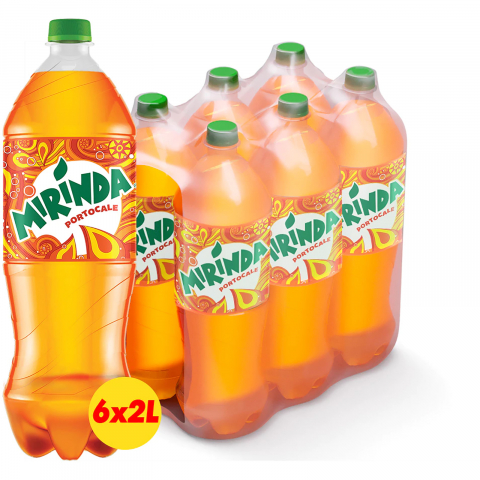 Bauturi carbogazoase - Bautura Carbogazoasa Portocale, 6 x 2L, Mirinda