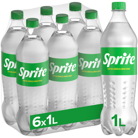 Bauturi carbogazoase - Bautura Carbogazoasa Sprite, Pet, 6 x 1 L