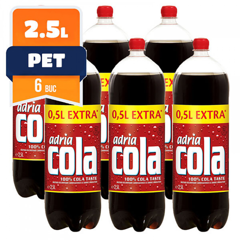 Bauturi carbogazoase - Bautura Carbogazoasa Cola ,6 x 2.5 L, Adria