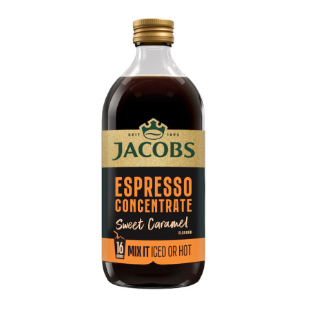 Produse Horeca - Bautura concentrata de cafea, Jacobs Sweet Caramel, 16 bauturi, 485 ml-Vivomarket.ro