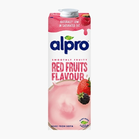 Noutati! - Bautura din soia cu aroma de Fructe Rosii, Alpro , 1l-Vivomarket.ro